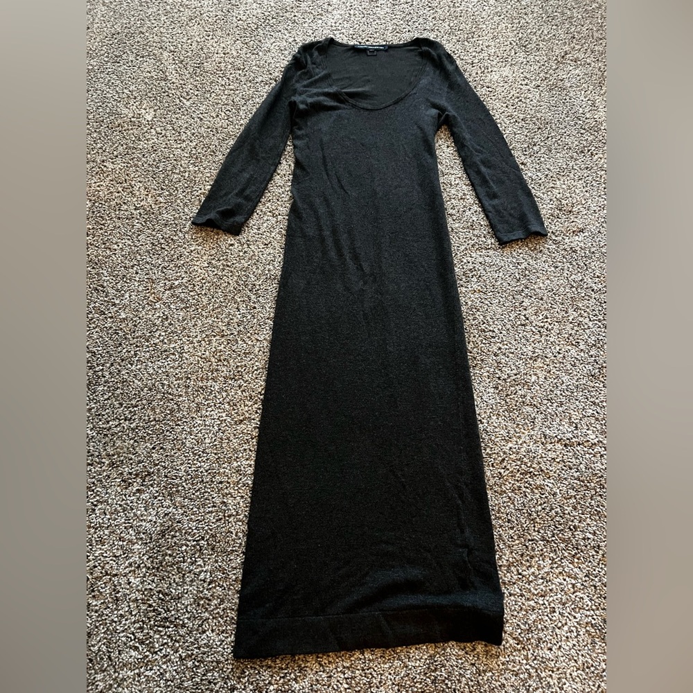 French Connection Gray Knit Sweater Dress.
